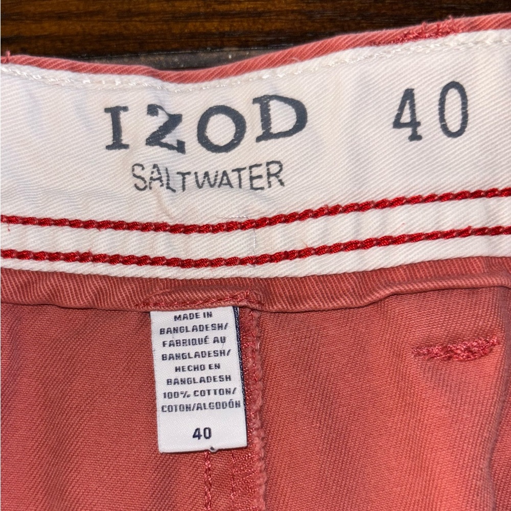 Izod Salmon Casual Shorts - Picture 3 of 6